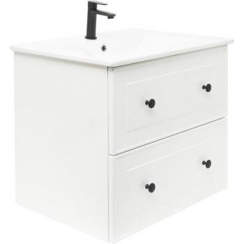 Forli Naturel: Mueble de Baño con Lavabo Blanco 80×45×46 cm