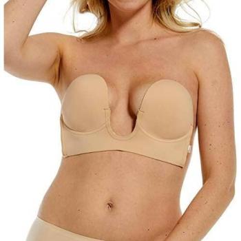 Luve Bra Sujetador Adhesivo MAGIC BODYFASHION, Beige (Latte 300), X-Large (Talla del Fabricante: D) para Mujer