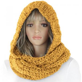 Écharpe dames à capuche