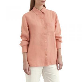 MARC O’POLO Leinenbluse – Koralle, Größe 44