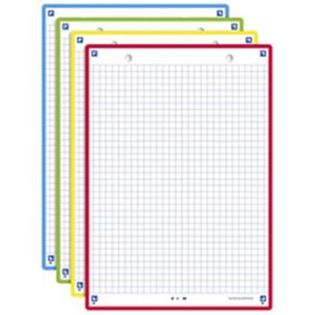 Oxford Fiches Bristol REVISION 2.0, A5, weiß, kariert, 250 g/m², abgerundete Ecken, PEFC-zertifiziert