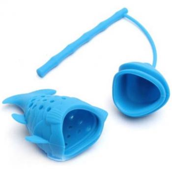 Accessoire de thé en silicone poisson