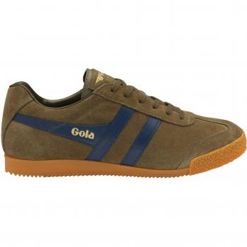 Gola Gola Harrier Suede Sneakers Herr Storlek 15 Färg olivgrön