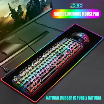 Tappetino da gioco con retroilluminazione RGB 80 x 30 cm