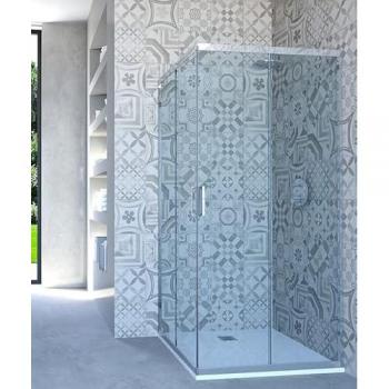 Box Doccia Angolare Scorrevole Trasparente 109x83 cm Hydra