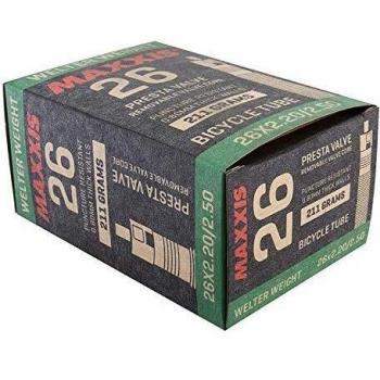 Maxxis 26″ Welterweight Presta Tube (Black) 2.2‑2.5