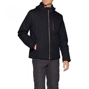 Chaqueta Acolchada CMP Feel Warm Flat, Larga de Twill para Hombre, azul