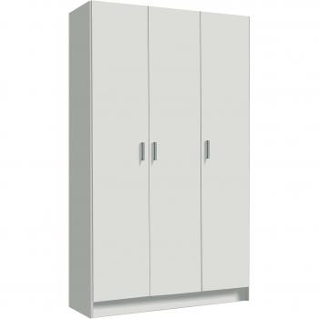 Armoire polyvalente Dmora, 2 portes effet bois blanc, dimensions 109x37h180 cm