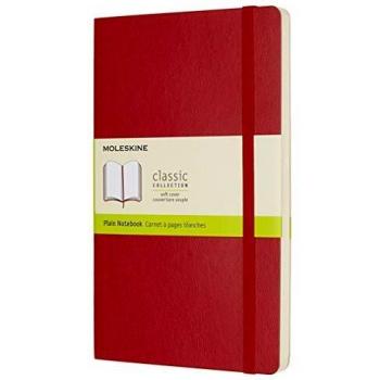 LIBRETA CLASICA TAPA BLANDA ROJO ESCARLATA L (13X21CM) LISA MOLESKINE QP618F2
