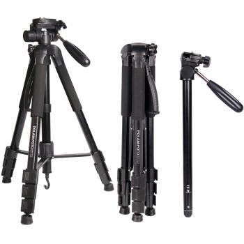 POLAM-FOTO Trépied Caméra 177 cm 2-en-1