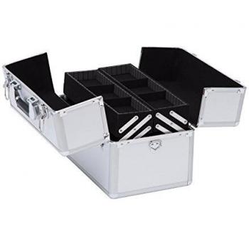 Maletín de Cosméticos HOMCOM 36'5x24x29cm 3 Niveles 2 Cerraduras 2 Llaves