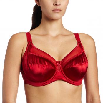Goddess 6090 Keira Underwired Banded Supportive Full Cup Bra, Scarlet (Manufacturer Size: 90I)