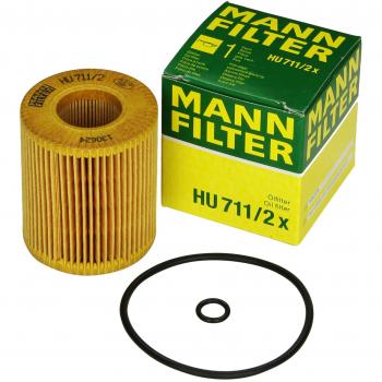 Juego de filtro de aceite MANN-FILTER HU 711/2 x