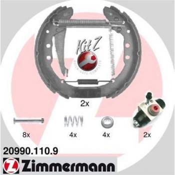Kit di ganasce freno ZIMMERMANN per freni a tamburo 20990.110.9