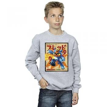 Boy’s Big Hero 6 Grey Hoodie with Fred Design