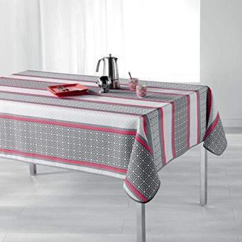 Nappe Feliz Imprimée Corail 240x150 cm