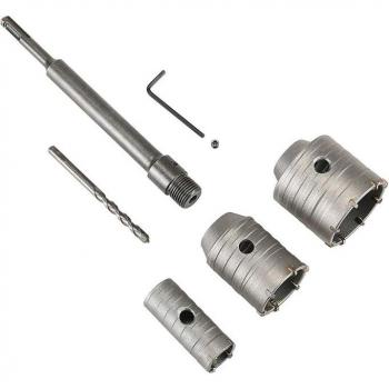 SDS Plus Hole Saw Drill Bit Kit for Cement and Stone