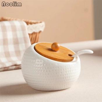 Spice Jar Organizer with Bamboo Base