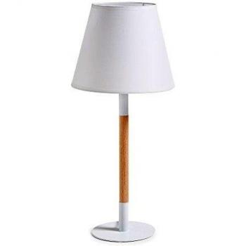 Kave Home Lampe Orsen : bois + acier + coton