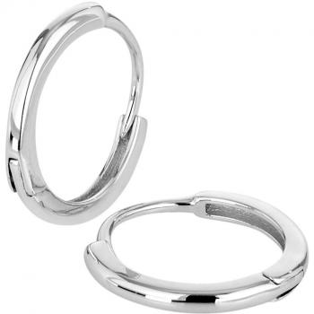 Brandlinger® Damen‑Creolen Gold 15 mm – vergoldetes 925 Sterling Silber