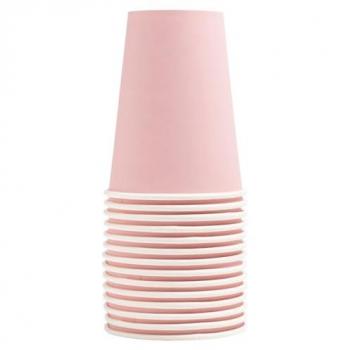 Tasses en carton rose 200 ml