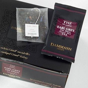 Thé noir Early Grey Damman Frères pochettes cristal France thé black