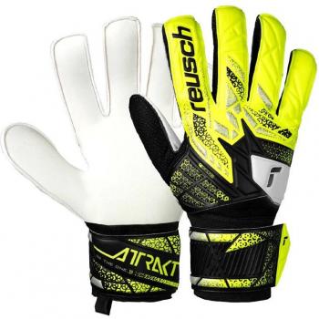 Herren‑Torwart-Handschuhe Reusch Football Attrakt Solid in Schwarz (Größe 7,5)