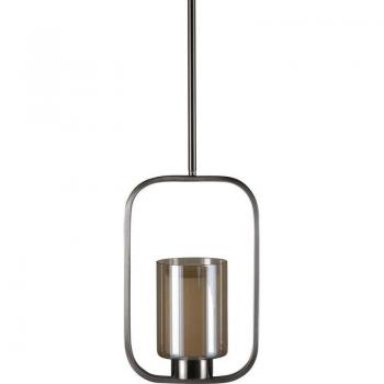Éclairage suspendu Aludra en acier et verre 22 x 12 x 34 cm