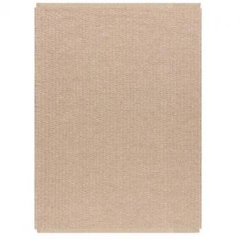 Tappeto beige in juta 120x170 cm con frange