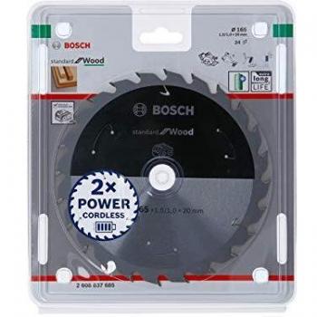 Accesorio de Sierra Circular Bosch para Madera, 24 Dientes, 165 mm