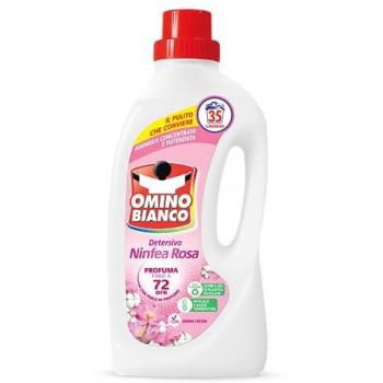 Omino Bianco Ninfea Rosa Detersivo Liquido Potenziato 1400 ml