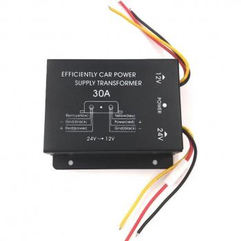 High‑Efficiency 24V‑to‑12V Car Inverter – Truck, Bus & Subwoofer Ready