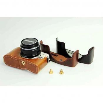 Leather Half Case for Olympus Pen Lite E-PL8