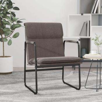 Sedia Lounge in Tessuto Tortora 55x64x80 cm
