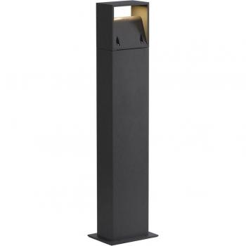 Borne d'éclairage LOGS 70, carrée, anthracite, 6W LED 3000K