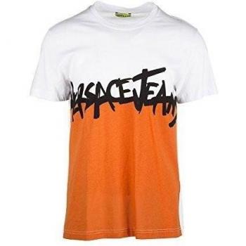 Versace Jeans top de manga corta cuello redondo hombre nuevo mars slim blanco EU M