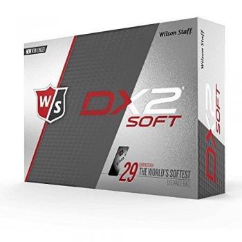 Wilson Staff DX2 Soft, Golf Balls, White, 12 Pack