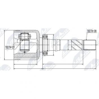 NTY Re 044 Kit Giunti Semiasse