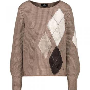 Monari Damen Pullover Beige Größe 42