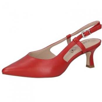 Escarpin Rouge Queenie en Cuir Caprice P.38