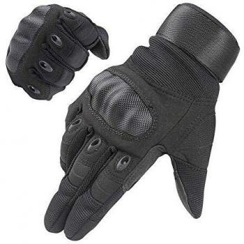 HIKEMAN Climbing and Hiking Gloves for Men and Women (Black, XL)