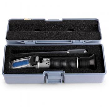 Bilancia Zucchero Birra Vino di Frutta Rifrattometro 0-32% ATC Brix Mosto Specifico Gravità Nero