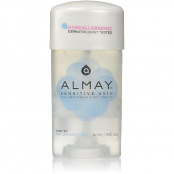 Almay Sensitive Skin Clear Gel Anti-Perspirant & Deodorant Fragrance Free 2.25-Ounce Stick
