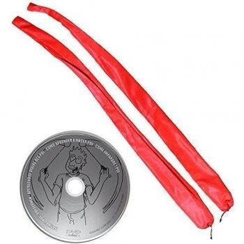 Carioca tipo calcetín Juggle Dream con DVD Aprender las cariocas, rojo