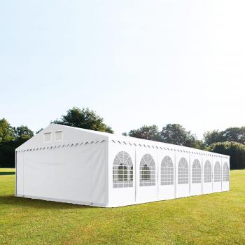 Carpa de Eventos 8x32 m con Altura Lateral 2,6 m – Reforzada y Blanca