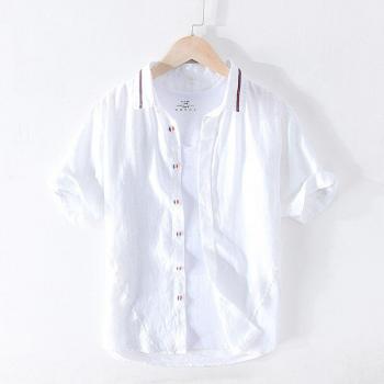 Men's Casual Turn-down Collar Linen Shirt