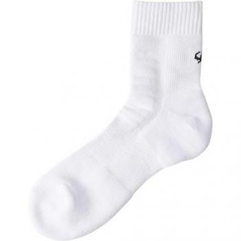 Athletic Semi‑Long Socks – White, 27–29 cm