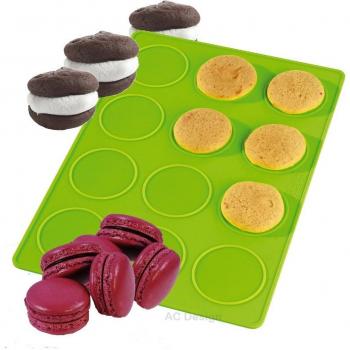 YOKO DESIGN Lot de 2 Feuilles à macarons et whoopies vert