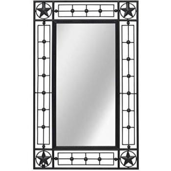 Specchio da Parete 50x80 cm con Telaio Nero