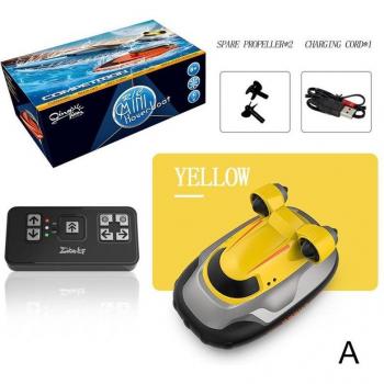 Embarcación Radiocontrol con Iluminación LED, Divertido Acuático Infantil para Estanque, Motivo de Palma